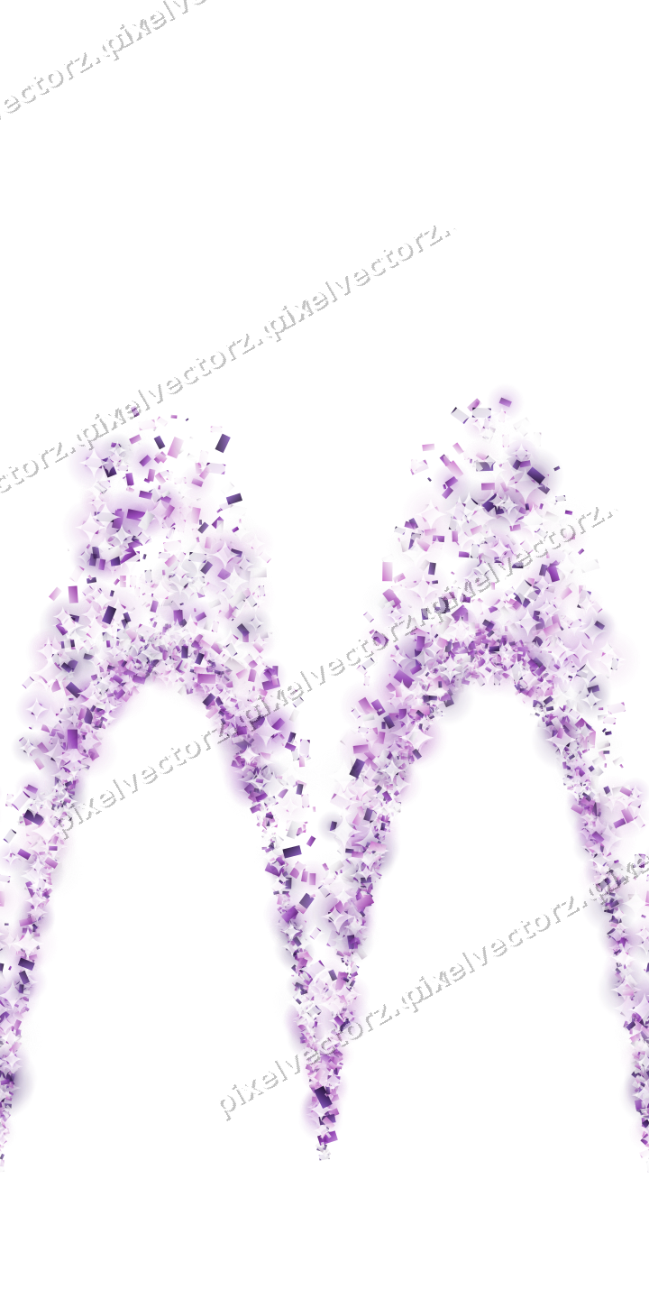 Nahtlose Glitzergirlande aus Konfetti auf transparentem Grund