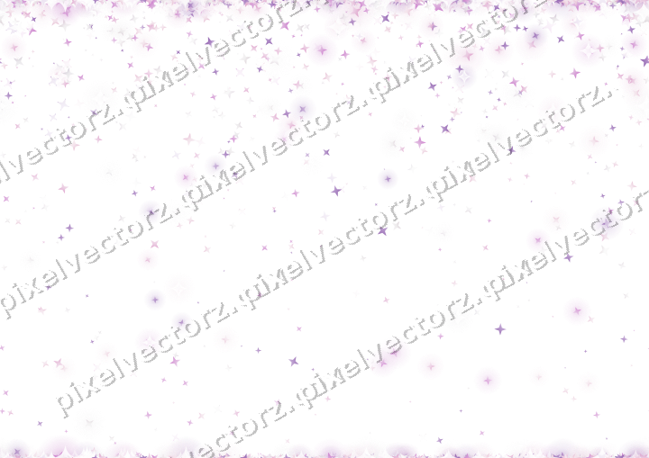 Nahtloser Glitzerregen aus Sternen in Magenta auf transparentem Grund