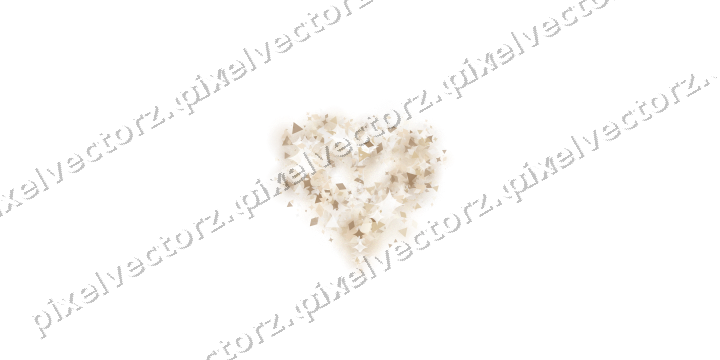 Nahtloses Glitzerherz aus Funken und Rauten auf transparentem Grund