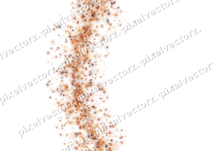 Nahtloser Glitzerbogen aus Blüten auf transparentem Grund