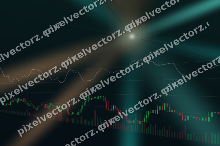 Leuchtender Neon Diagramm Hintergrund in Orange und Petrol