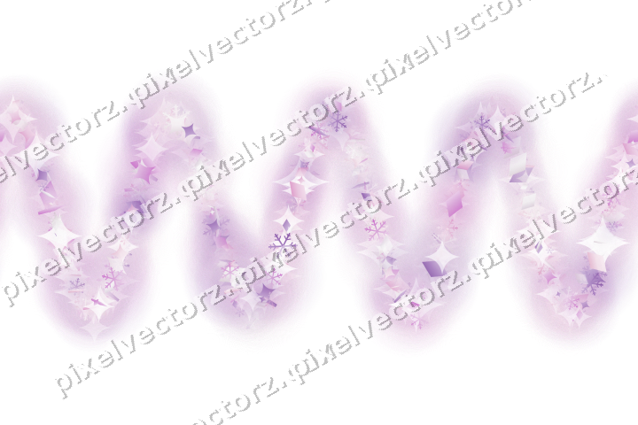 Nahtlose Glitzerwelle in Magenta und Violett auf transparentem Grund