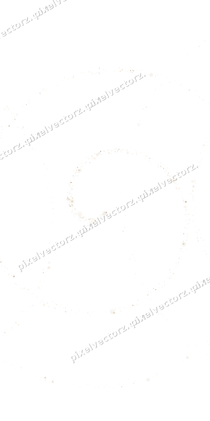 Nahtlose Glitzerspirale aus Sternen und Ringen auf transparentem Grund