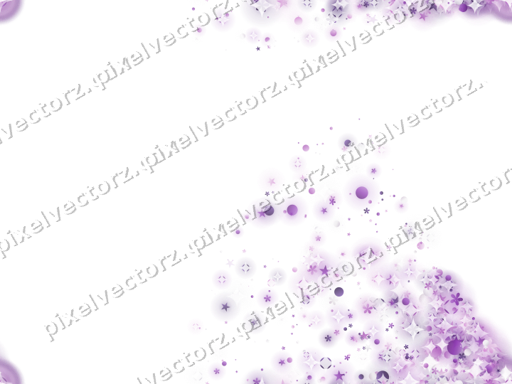 Nahtloser Glitzerfächer aus Sternen und Blüten auf transparentem Grund