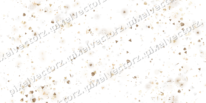 Nahtloser Glitzerkranz in Bernstein auf transparentem Grund