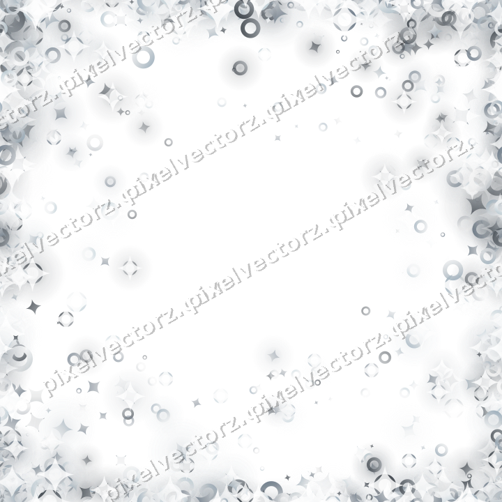 Nahtlose Glitzervignette aus Funken und Ringen auf transparentem Grund