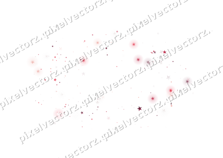 Nahtloser Glitzerrahmen aus Sternen in Rosa auf transparentem Grund
