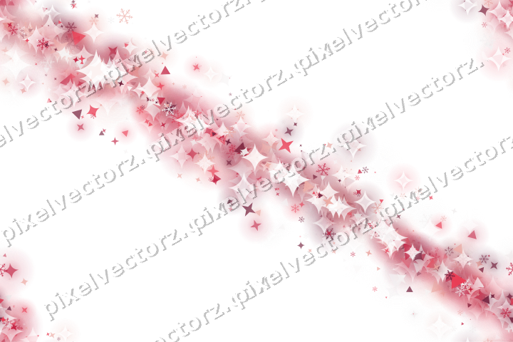 Nahtloser Glitzerbogen aus Sternen und Funken auf transparentem Grund