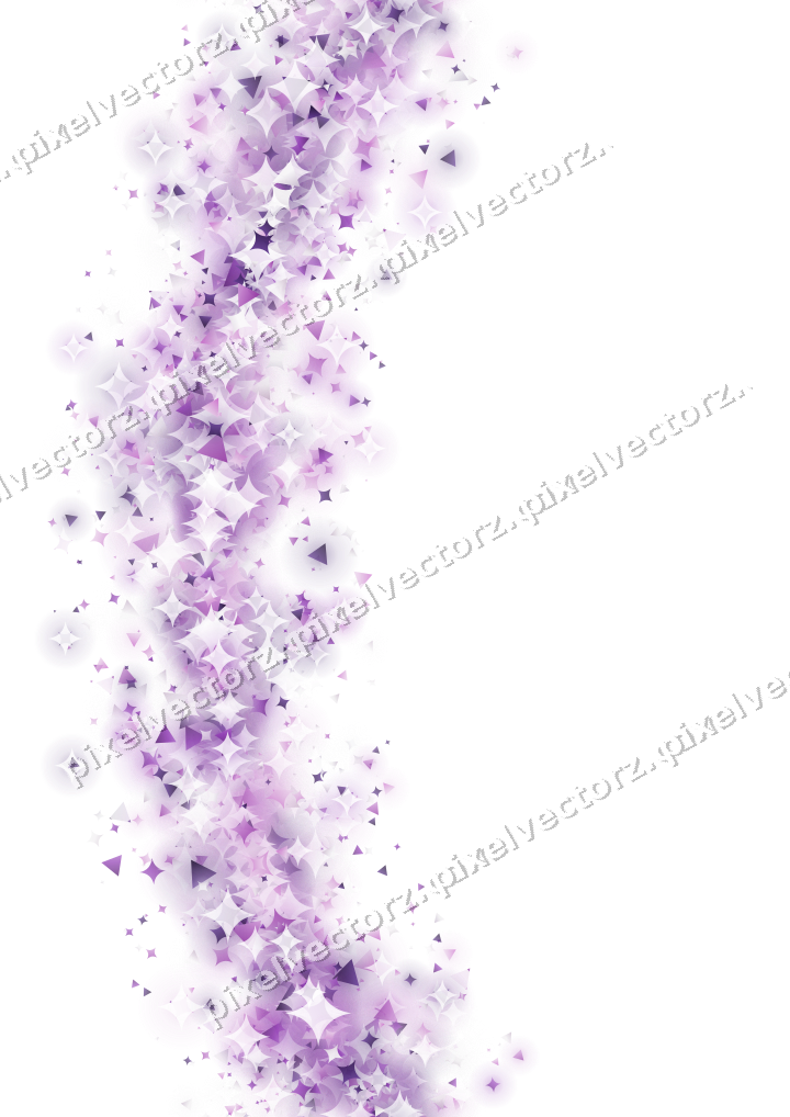 Nahtloser Glitzerbogen in Violett auf transparentem Grund