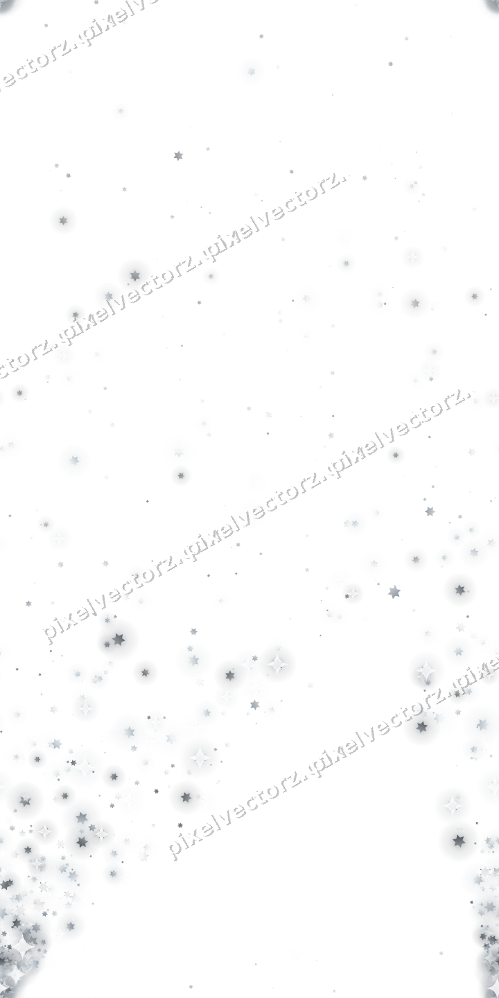 Nahtloser Glitzerfächer aus Sternen auf transparentem Grund