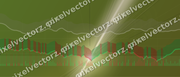 Leuchtender Neon Diagramm Hintergrund in Gelb und Rot
