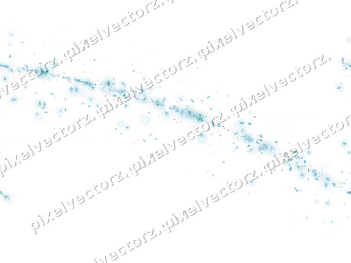 Nahtloser Glitzerbogen aus Tropfen in Türkis auf transparentem Grund