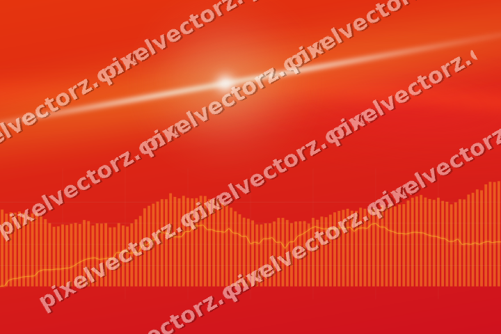 Leuchtender Neon Diagramm Hintergrund in Orange und Bernstein