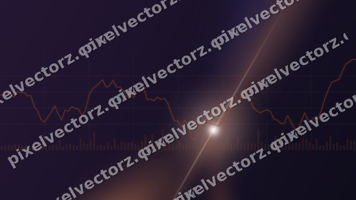 Leuchtender Neon Diagramm Hintergrund in Orange und Blau