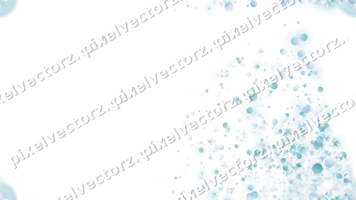Nahtloser Glitzerfächer in Türkis auf transparentem Grund