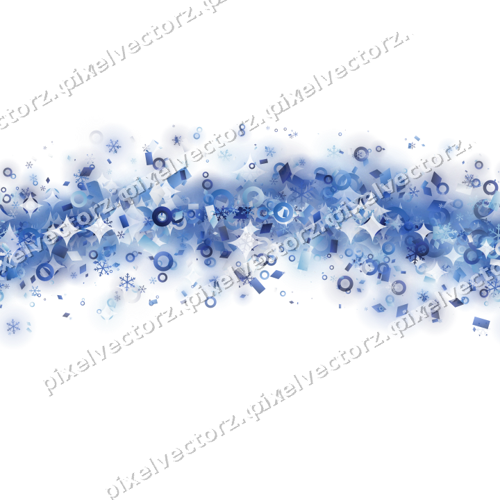 Nahtloser Glitzerbogen in Blau und Türkis auf transparentem Grund