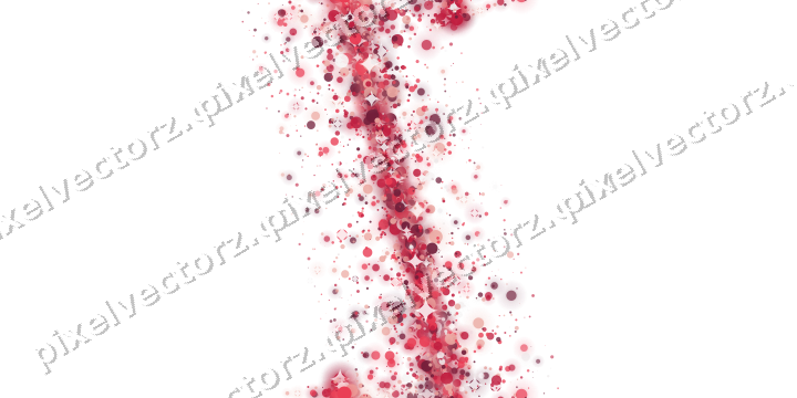 Nahtloses Glitzerband aus Punkten in Rosa auf transparentem Grund