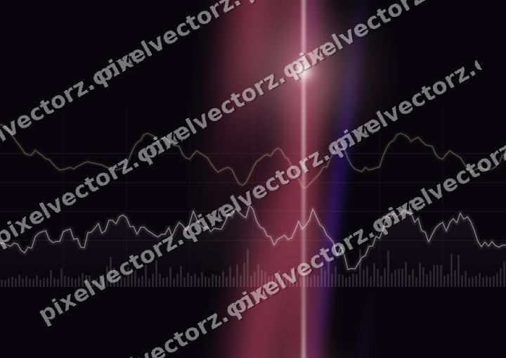 Nahtloser Neon Diagramm Hintergrund in Rosa und Bernstein