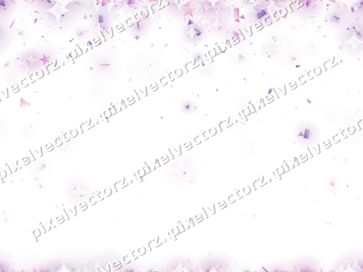 Nahtloser Glitzerregen in Magenta und Violett auf transparentem Grund