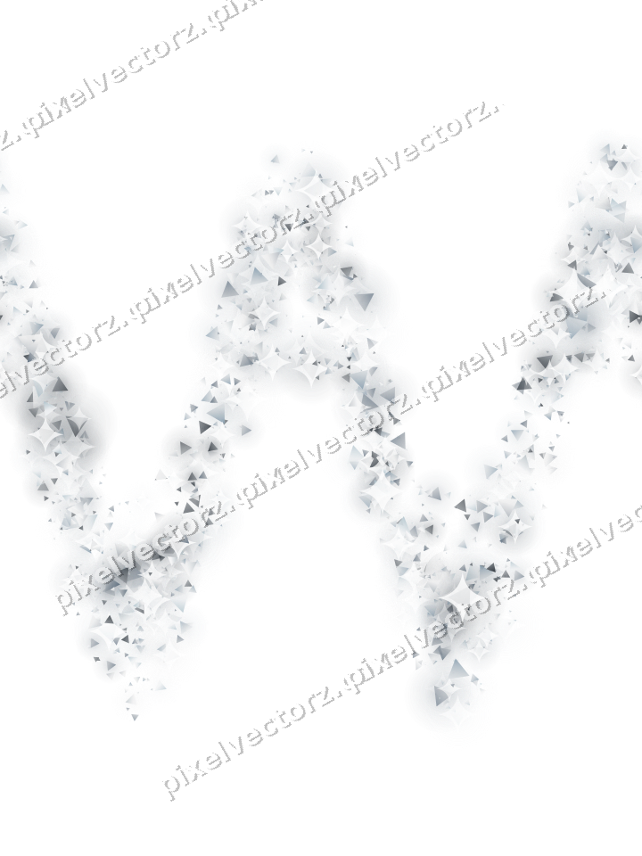 Nahtlose Glitzerwelle aus Dreiecken auf transparentem Grund