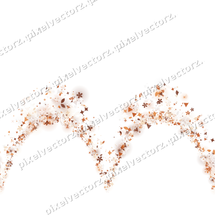 Nahtlose Glitzergirlande aus Funken und Blüten auf transparentem Grund