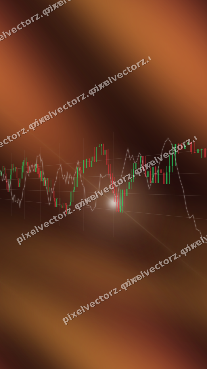 Nahtloser Neon Diagramm Hintergrund in Orange und Bernstein