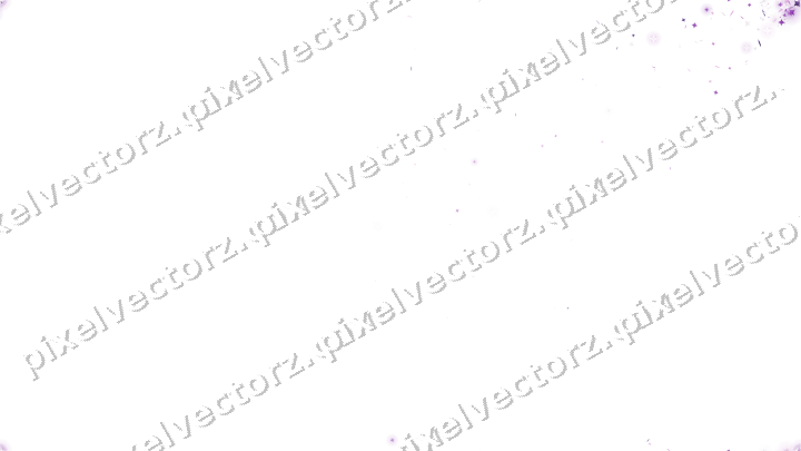 Nahtloser Glitzerfächer in Violett auf transparentem Grund