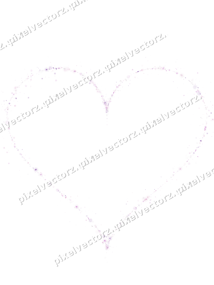 Nahtloses Glitzerherz in Magenta und Violett auf transparentem Grund