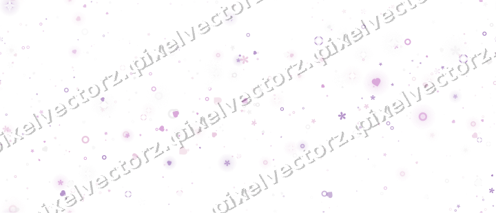 Nahtloses Glitzerband aus Herzen und Blüten auf transparentem Grund