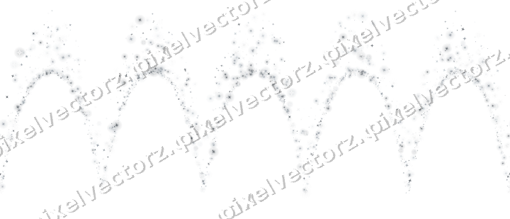 Nahtlose Glitzergirlande aus Sternen auf transparentem Grund