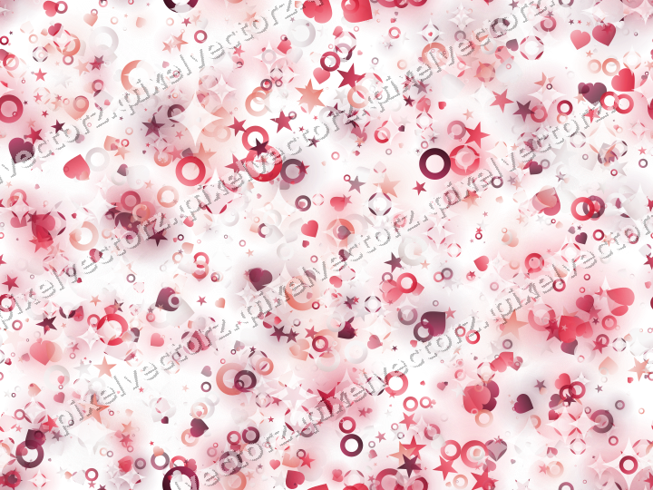 Nahtlose Glitzerstreuung in Rosa und Rot auf transparentem Grund