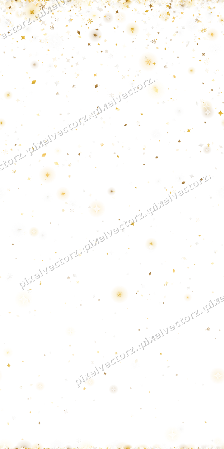 Nahtloser Glitzerregen auf transparentem Grund