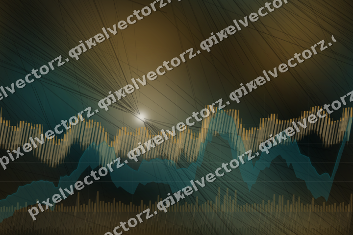 Nahtloser Neon Diagramm Hintergrund in Bernstein und Petrol