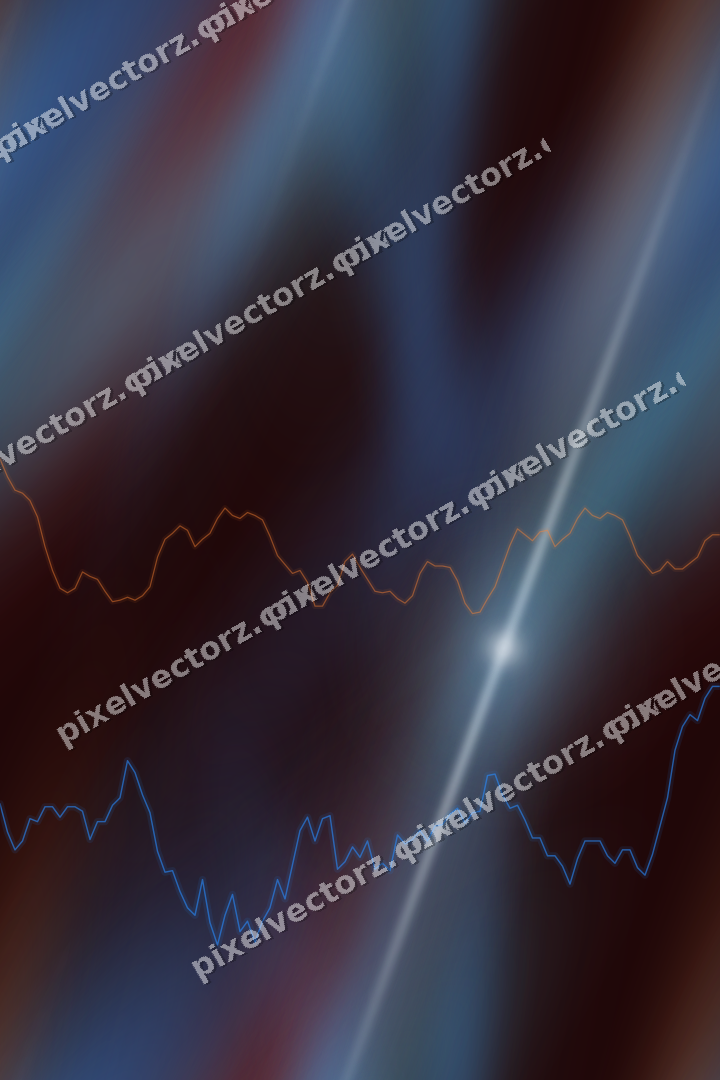 Nahtloser Neon Diagramm Hintergrund in Blau und Rot