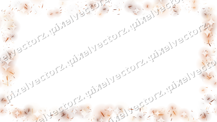 Nahtloser Glitzerrahmen aus Splittern auf transparentem Grund