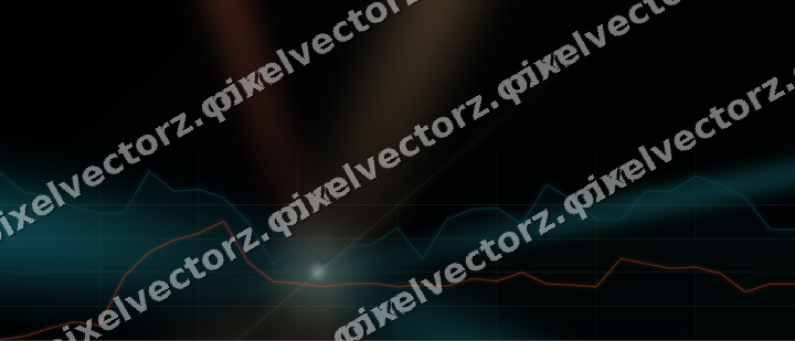 Leuchtender Neon Diagramm Hintergrund in Petrol und Orange