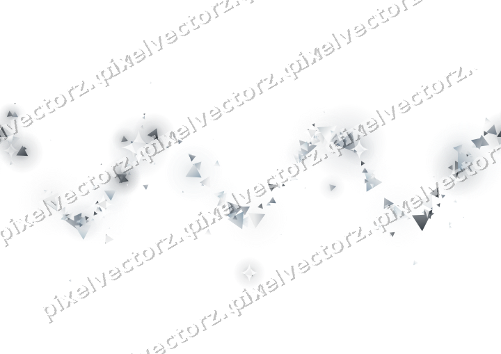 Nahtlose Glitzerwelle aus Dreiecken auf transparentem Grund