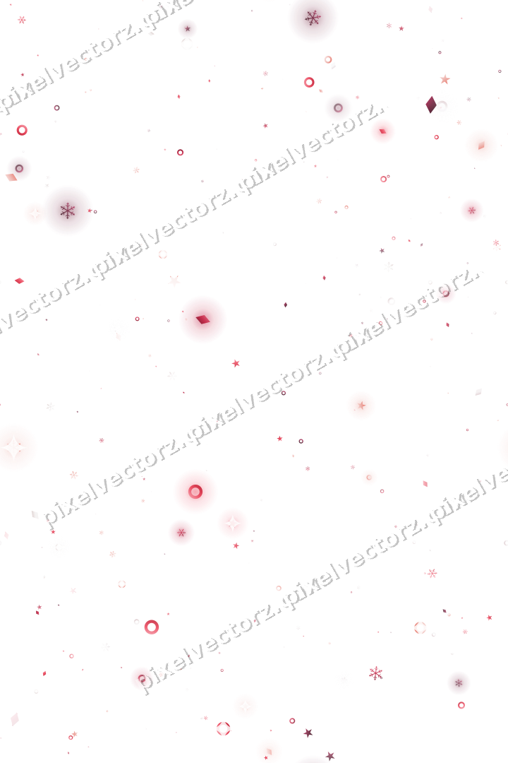 Nahtlose Glitzerstreuung in Rosa und Rot auf transparentem Grund