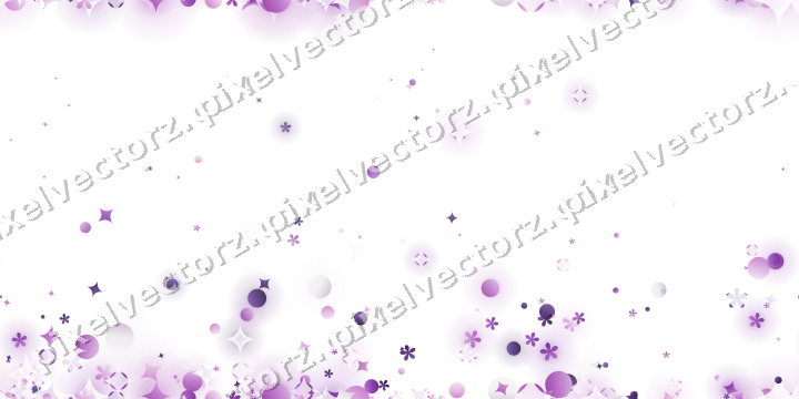 Nahtloser Glitzeraufstieg in Violett auf transparentem Grund