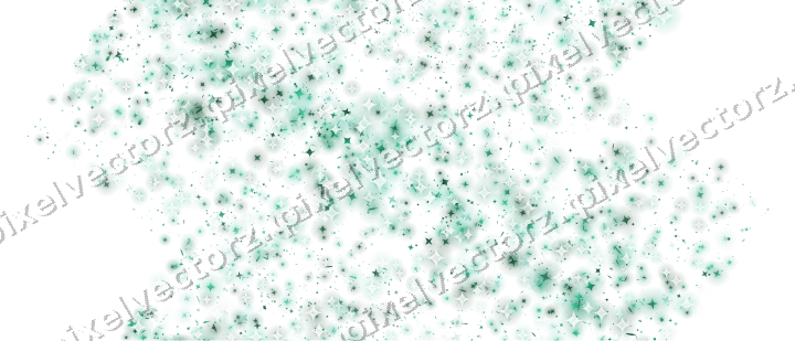 Nahtloses Glitzerband aus Sternen und Funken auf transparentem Grund