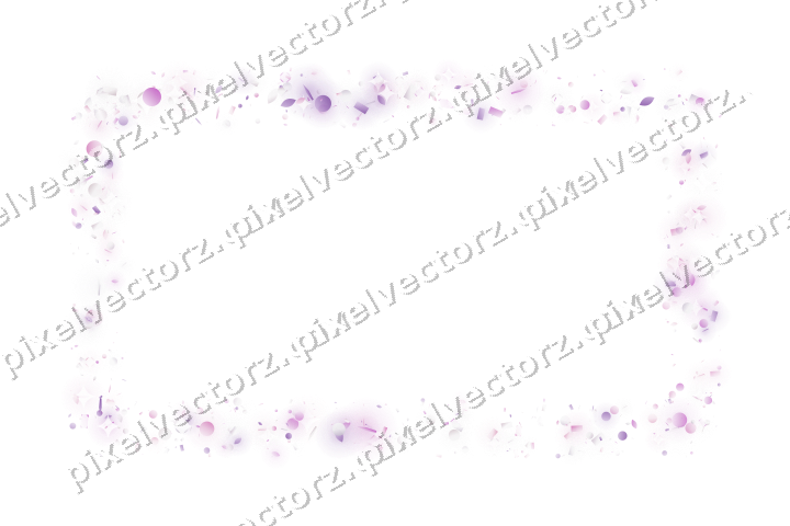 Nahtloser Glitzerrahmen in Magenta und Violett auf transparentem Grund