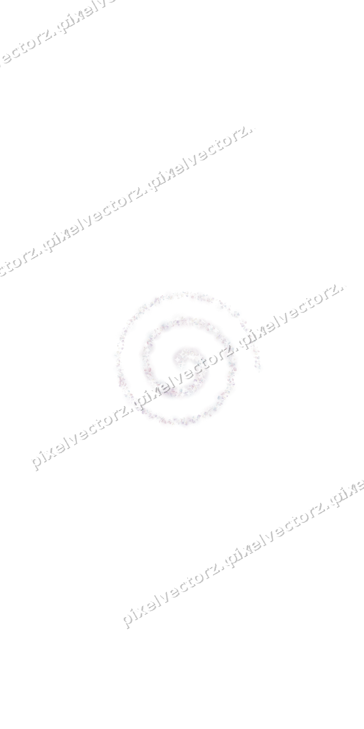 Nahtlose Glitzerspirale aus Herzen und Tropfen auf transparentem Grund