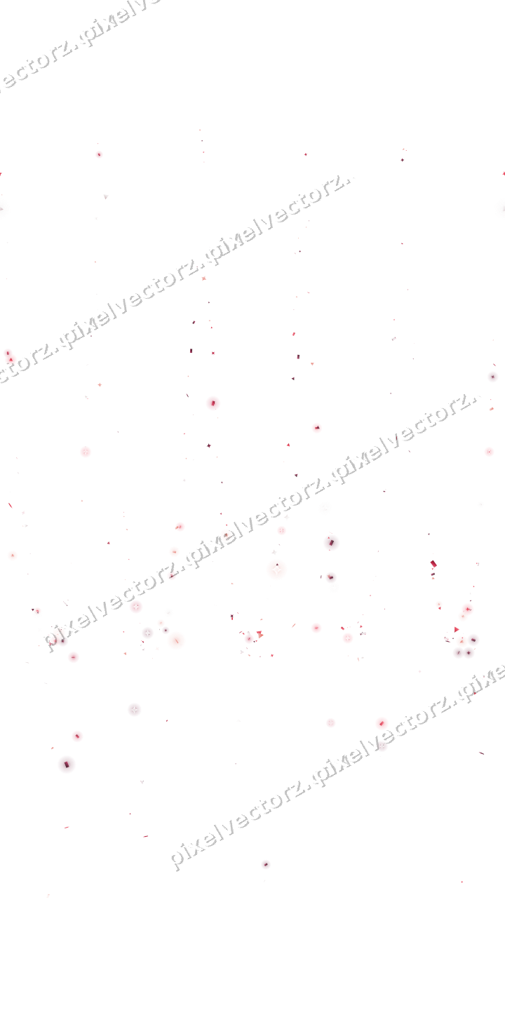 Nahtlose Glitzergirlande in Rosa und Rot auf transparentem Grund