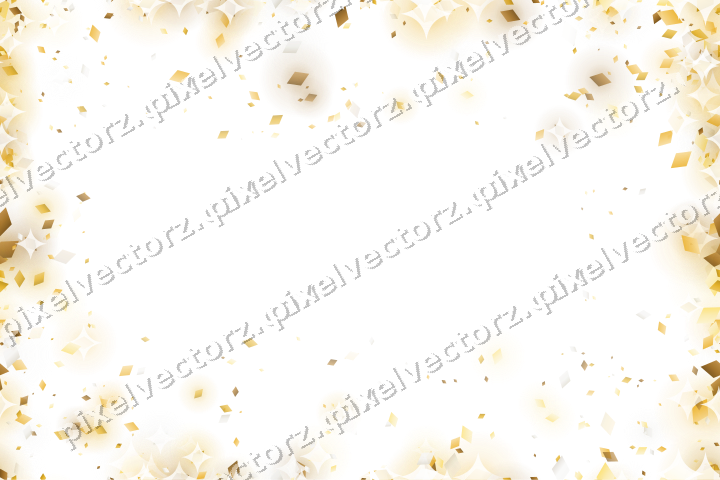 Nahtlose Glitzervignette aus Rauten auf transparentem Grund