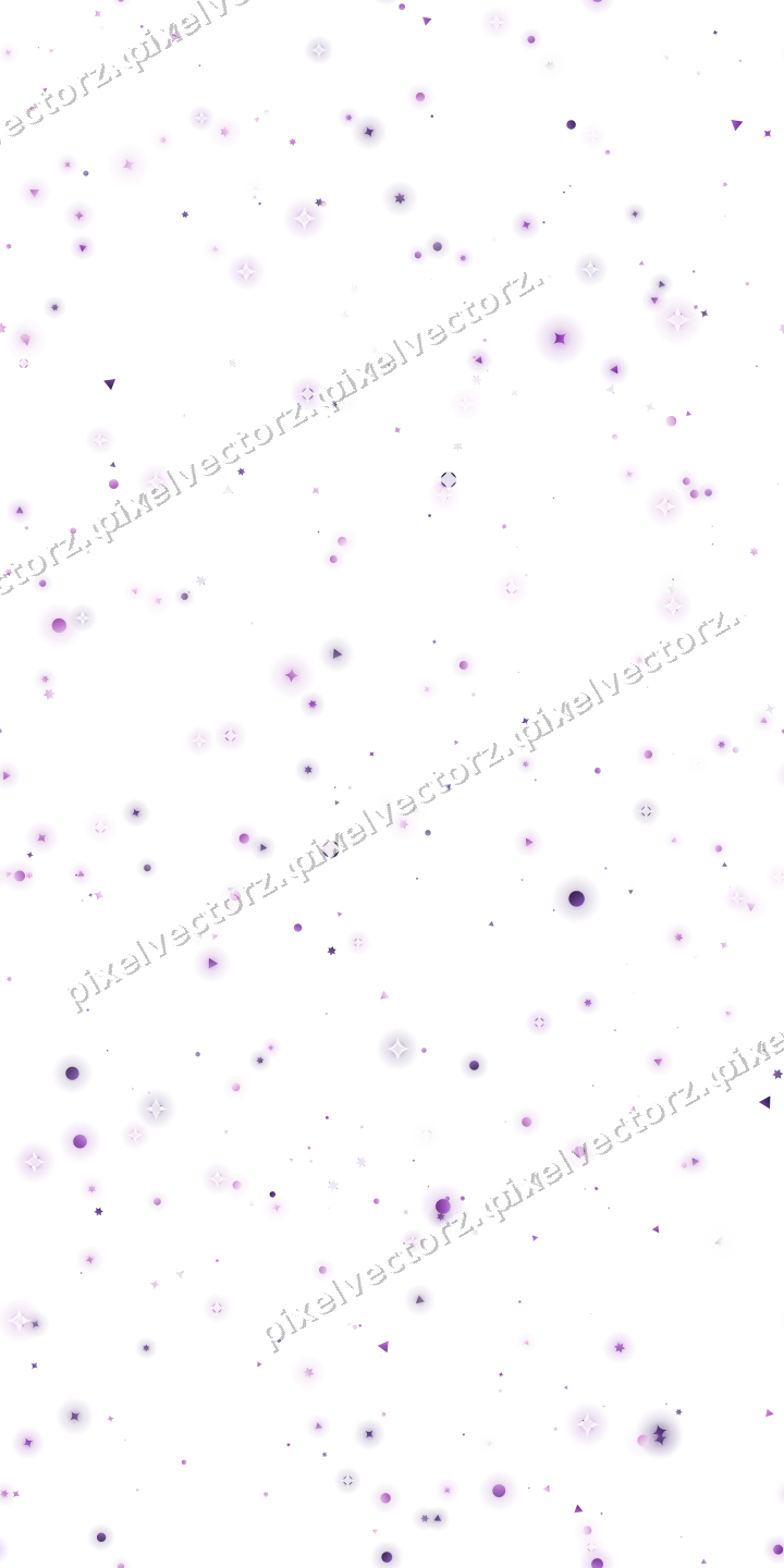 Nahtlose Glitzerstreuung in Violett auf transparentem Grund