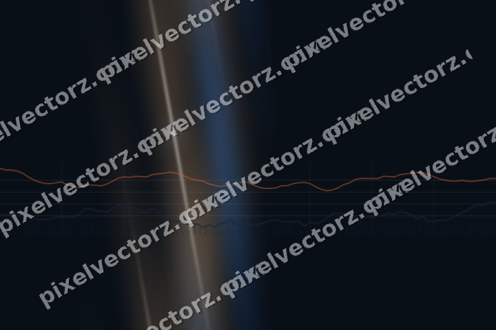 Nahtloser Neon Diagramm Hintergrund in Blau und Orange