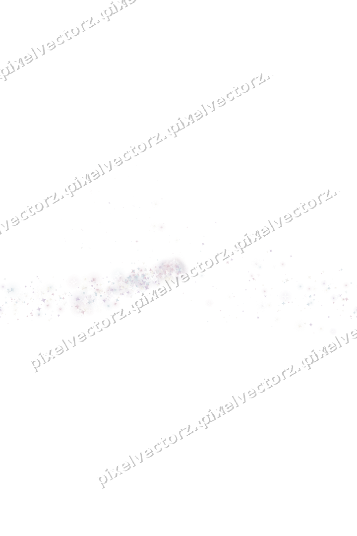Nahtloser Sternenschweif aus Funken auf transparentem Grund
