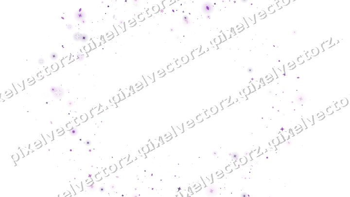 Nahtloser Glitzerkranz aus Sternen und Funken auf transparentem Grund