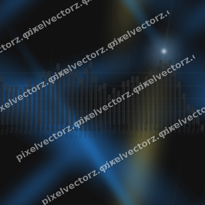 Nahtloser Neon Diagramm Hintergrund in Blau und Gelb