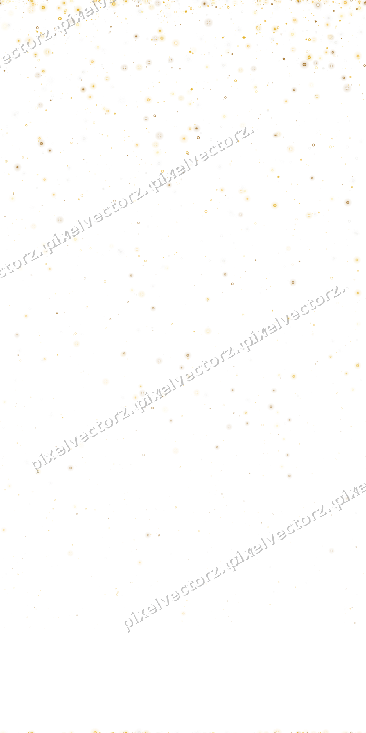 Nahtloser Glitzerregen aus Sternen und Ringen auf transparentem Grund
